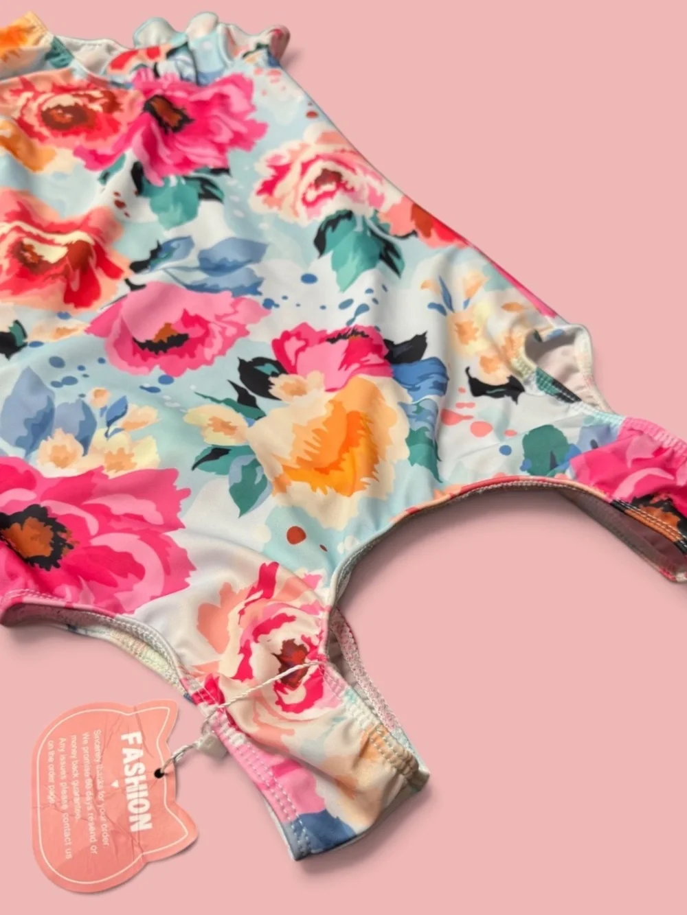 NWT Girls 10 Floral One Piece Swimsuit Ruffle Bathing Suit
